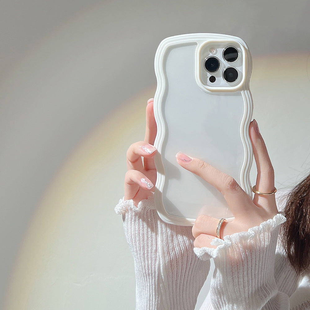 Wave Border Phone Case in Candy Colours with Full Protection