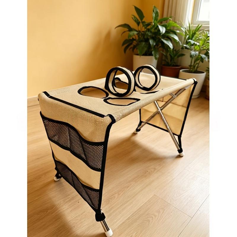 Stainless Steel Detachable Pet Bed with Soft Cloth Cover for Cats and Dogs