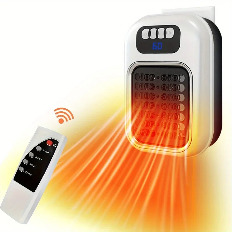 Wall Mounted Electric Heater With Remote, Silent Thermostat