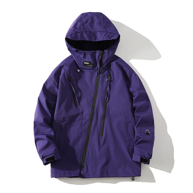 Men's Relaxed Fit Workwear Jacket With Side Patch Pockets