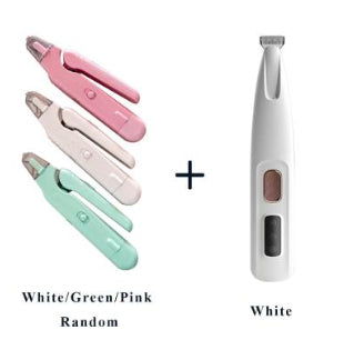 2-in-1 Pet Nail Clipper and Grinder with LED Light for Dogs and Cats