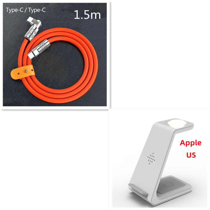 3-in-1 Wireless Charging Station Stand for Phones, Watch and Earbuds