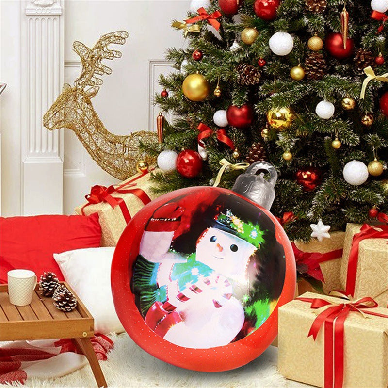 60cm Outdoor Inflatable Christmas Ornament Ball in PVC
