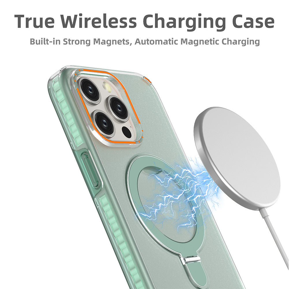Colourful Magnetic Phone Case With Holder Stand And Strap Hole