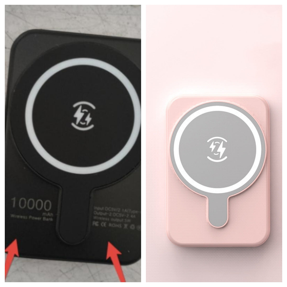 Mini Magnetic Wireless Power Bank 5000mAh with Fast Charging