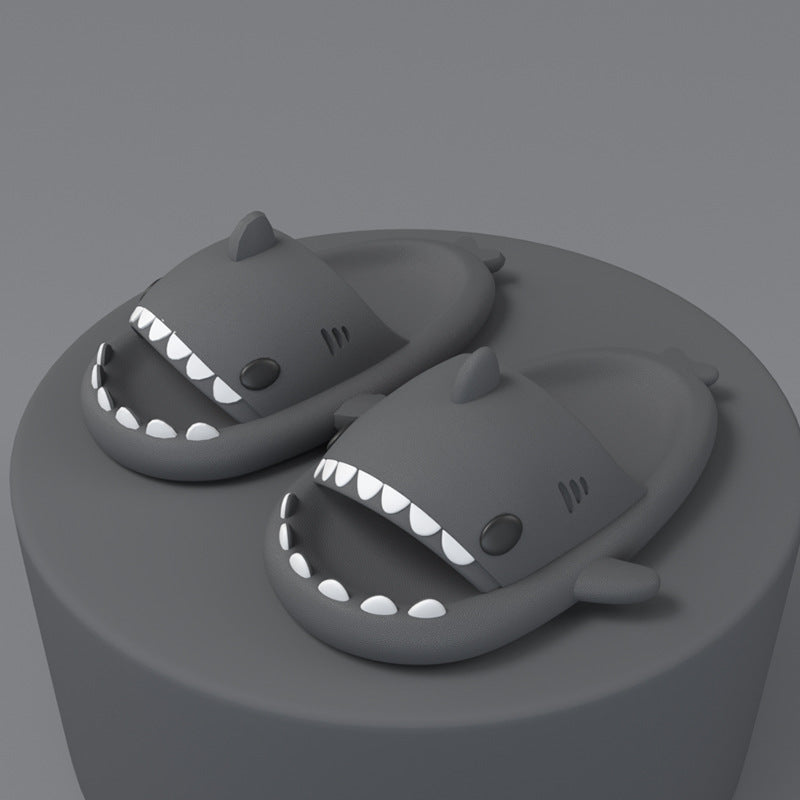 Cartoon Shark Slippers For Women And Men, Soft Indoor Outdoor