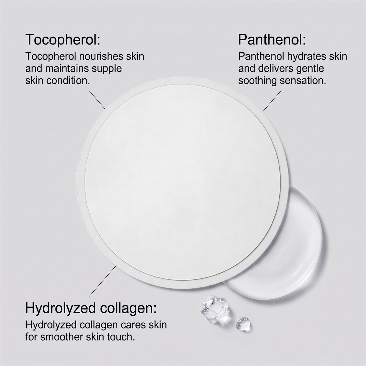 Soothing Skincare Patches with Vitamin E and Panthenol, 10 Pieces