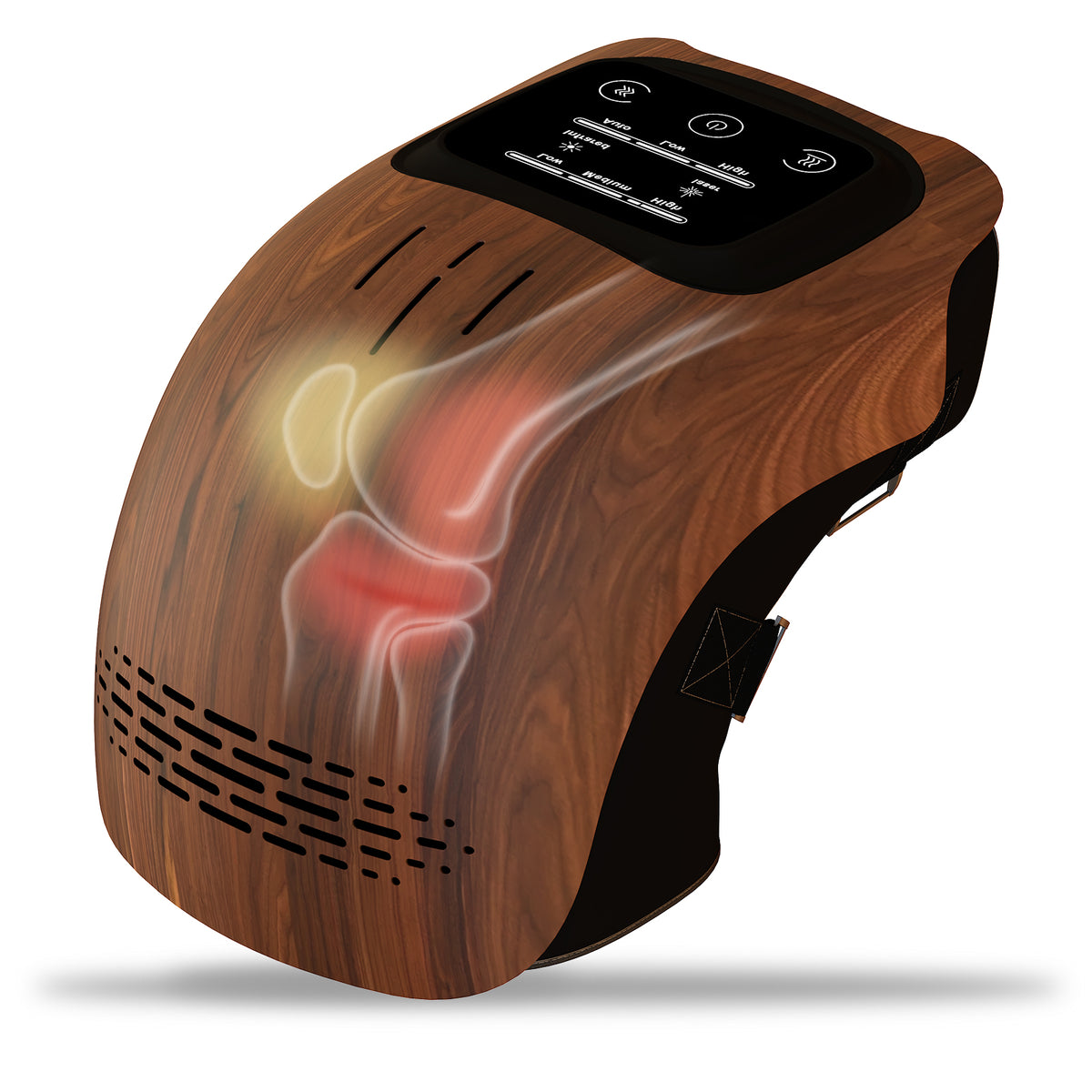 Heated Knee Massager With Vibration, Rechargeable Home Wrap