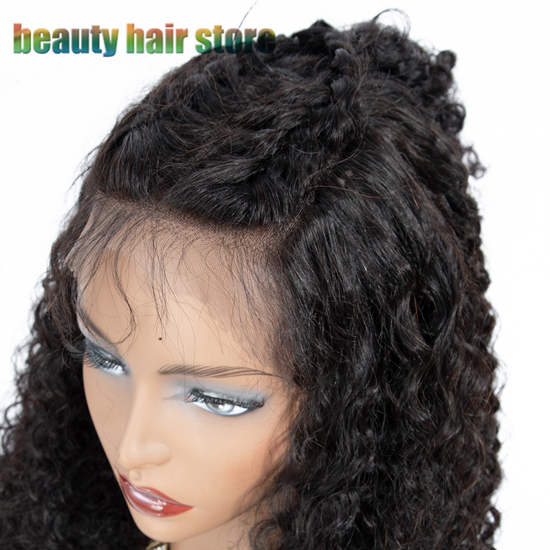 Brazilian Kinky Curly Lace Front Human Hair Wig, 150% Density