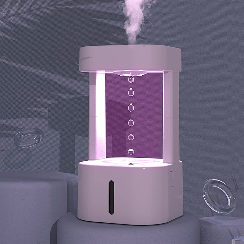 Anti-Gravity Water Drop Humidifier With Quiet Mist Spray