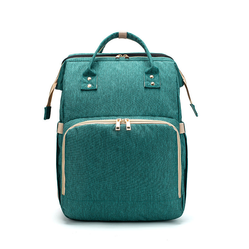 Folding Travel Bed Backpack for Mums with USB Charging