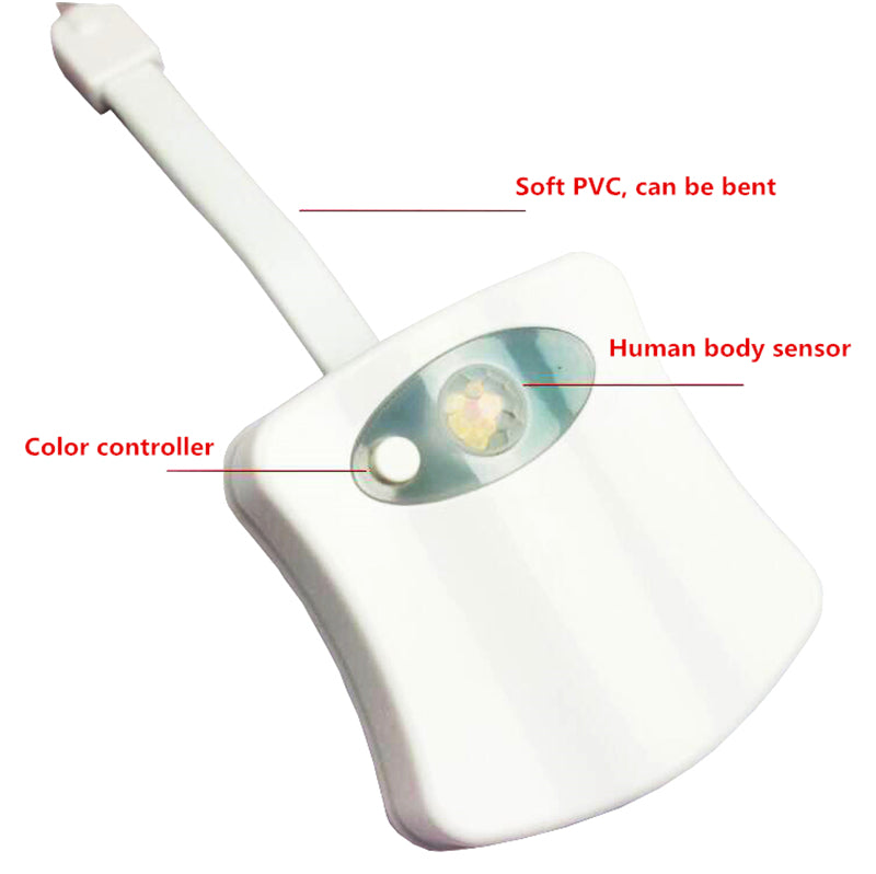 Toilet Induction LED Night Light with Colour Choices for the Bathroom