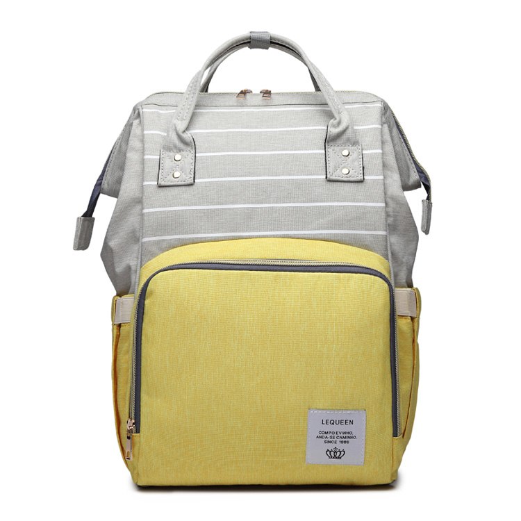 Large Capacity Mummy Nappy Bag with Bottle Pockets