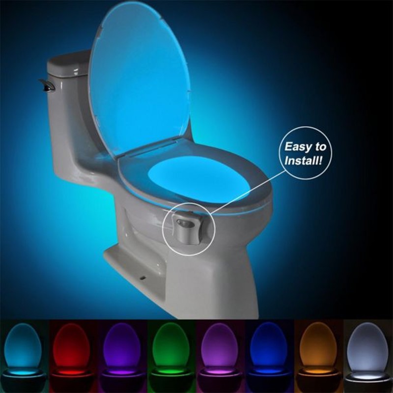 Toilet Induction LED Night Light with Colour Choices for the Bathroom