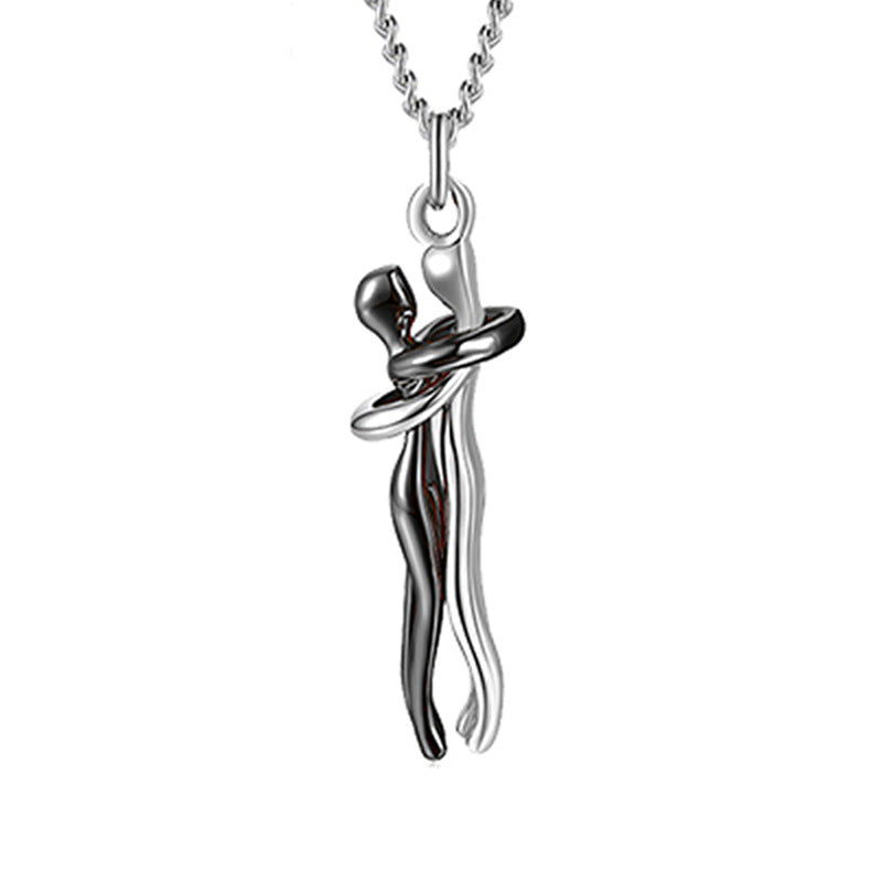 Love Hug Necklace For Couples, Simple Clavicle Chain Gift