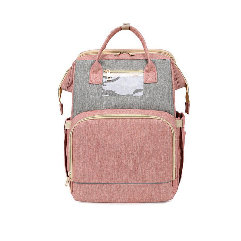 Folding Travel Bed Backpack for Mums with USB Charging