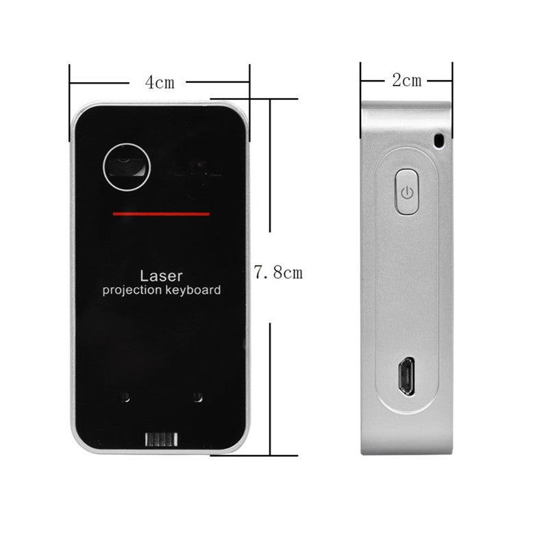 Virtual Laser Projection Keyboard, Bluetooth Wireless for Phones