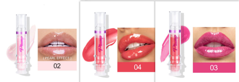 Glossy Tube Lip Gloss, Rich Colour Mirror Finish Liquid
