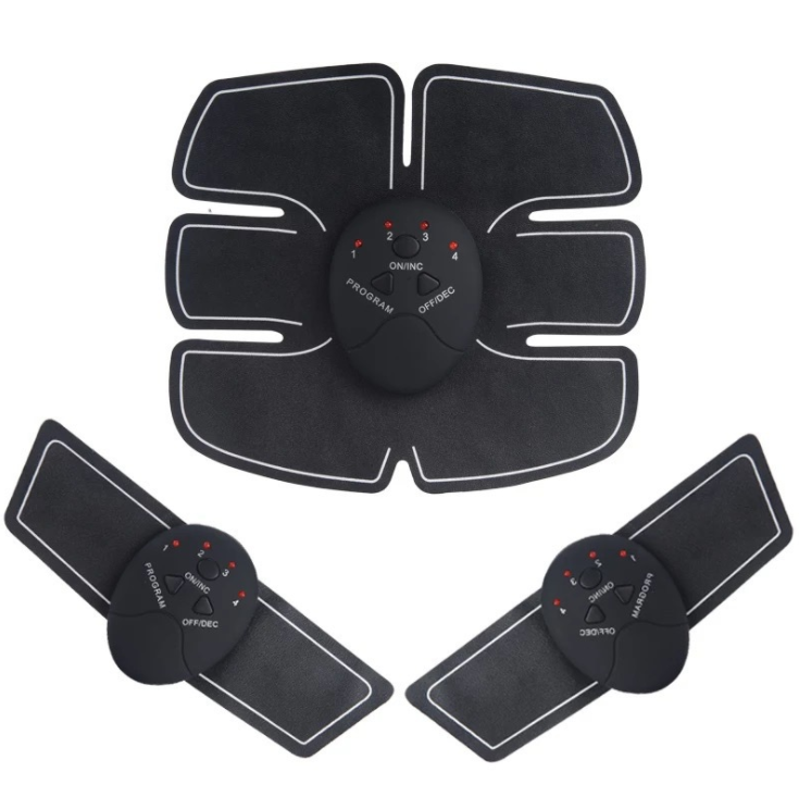 EMS Abs Trainer Stickers, Rechargeable Muscle Toning Pads for Home
