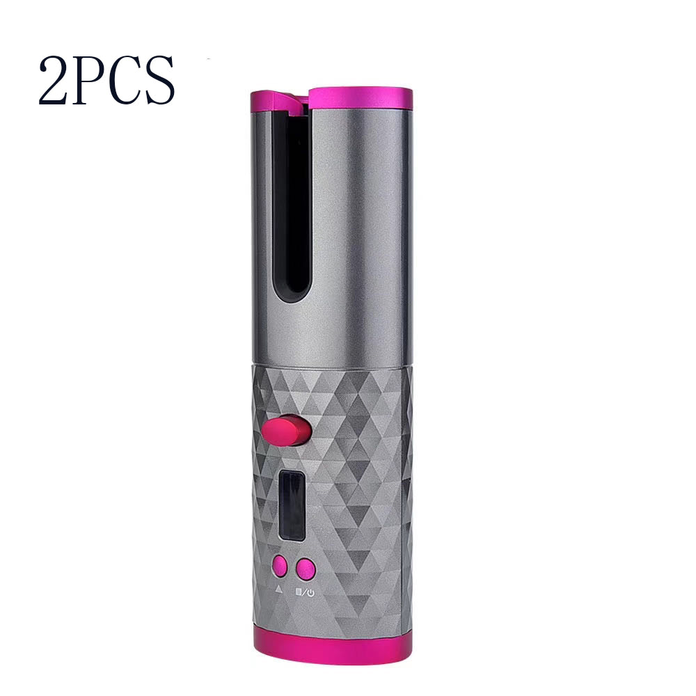 Cordless Automatic Hair Curler, Wireless Rotating Curling Iron