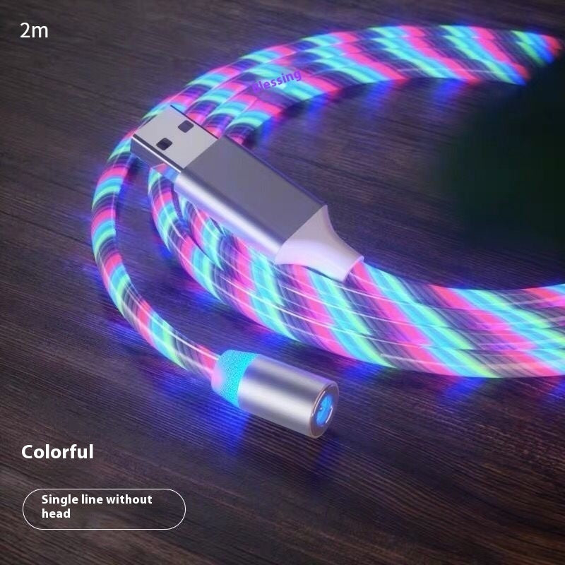 LED Magnetic Charging Cable with Streamer Light and Fast Charge