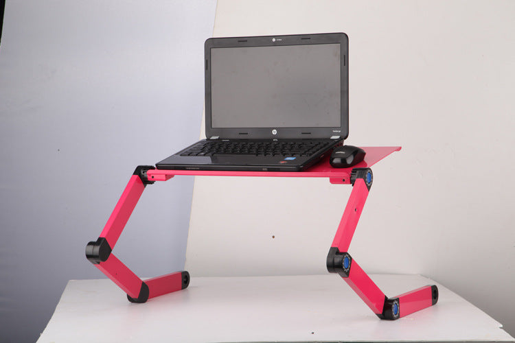 Adjustable Folding Laptop Table Stand with Cooling Fan Option
