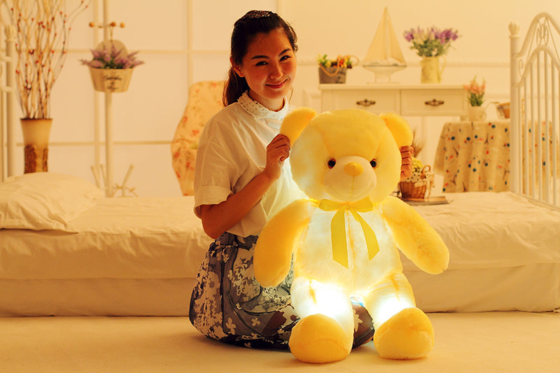 Light Up LED Teddy Bear Plush Toy with Colourful Glow