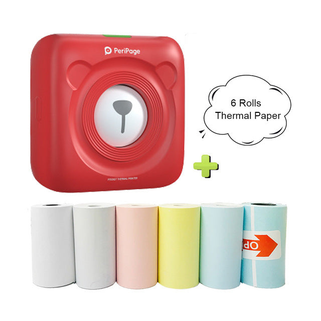 Mini Bluetooth Thermal Label and Photo Printer for Phones