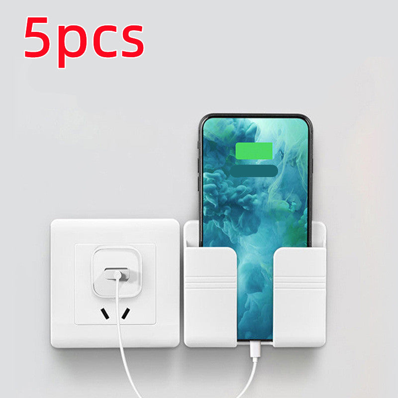 Punch-Free Sticky Phone Charging Rack, Wall Mounted Storage Holder