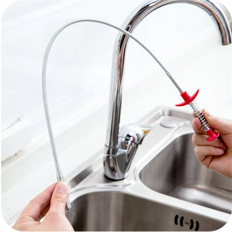 60cm Flexible Drain Clog Remover Spring Tool For Sinks