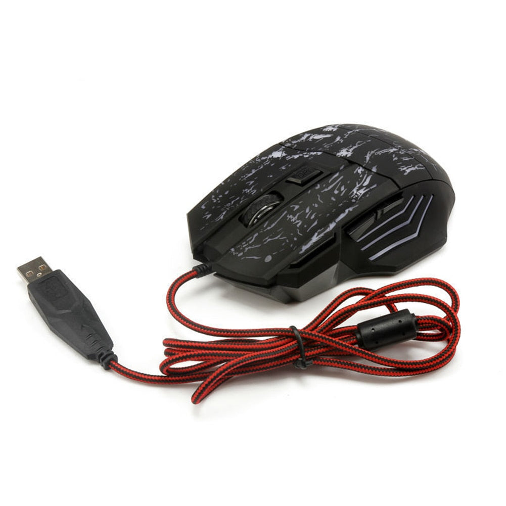 Computer Gaming Mouse with Comfortable Grip for PC and Laptop