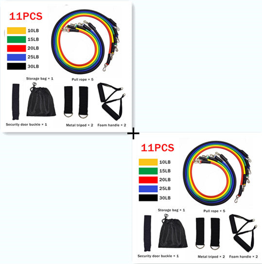 Resistance Band Set with Handles, Elastic Rally Rope for Home Workouts