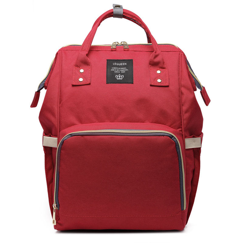 Large Capacity Mummy Nappy Bag with Bottle Pockets