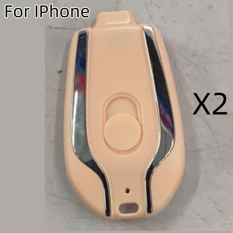 1500mAh Mini Keychain Power Bank With Type-C, Ultra Compact