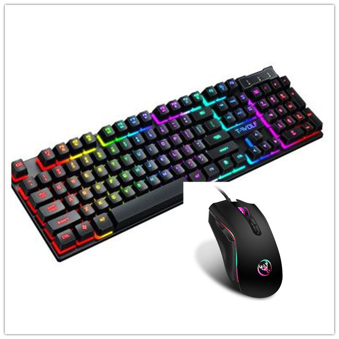 USB Wired Gaming Keyboard with Luminous Backlight for PC