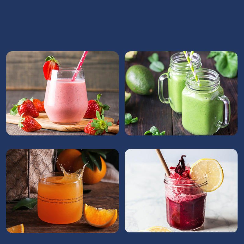 6 Blade Portable Juicer Blender Cup With USB Charging