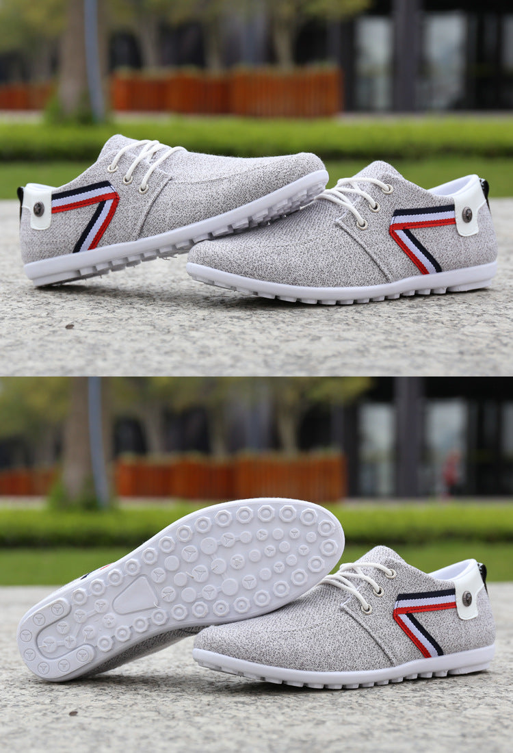 Men's Soft-Soled Canvas Shoes in Classic Cloth Style
