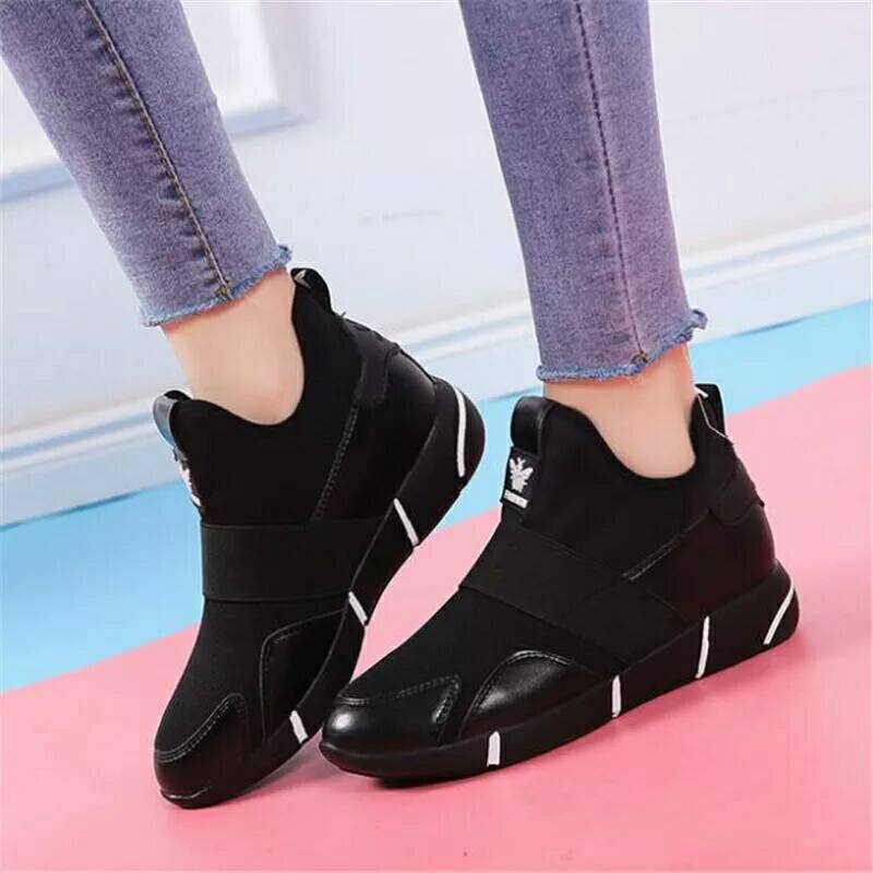 Korean Style Casual Travel Shoes for Women, Colour Block Trainers