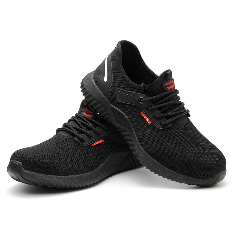 Breathable Anti-Smash Steel Toe Safety Work Shoes