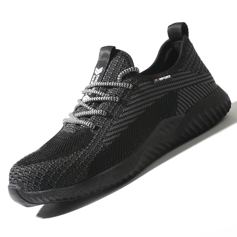 Breathable Anti-Smash Steel Toe Safety Work Shoes
