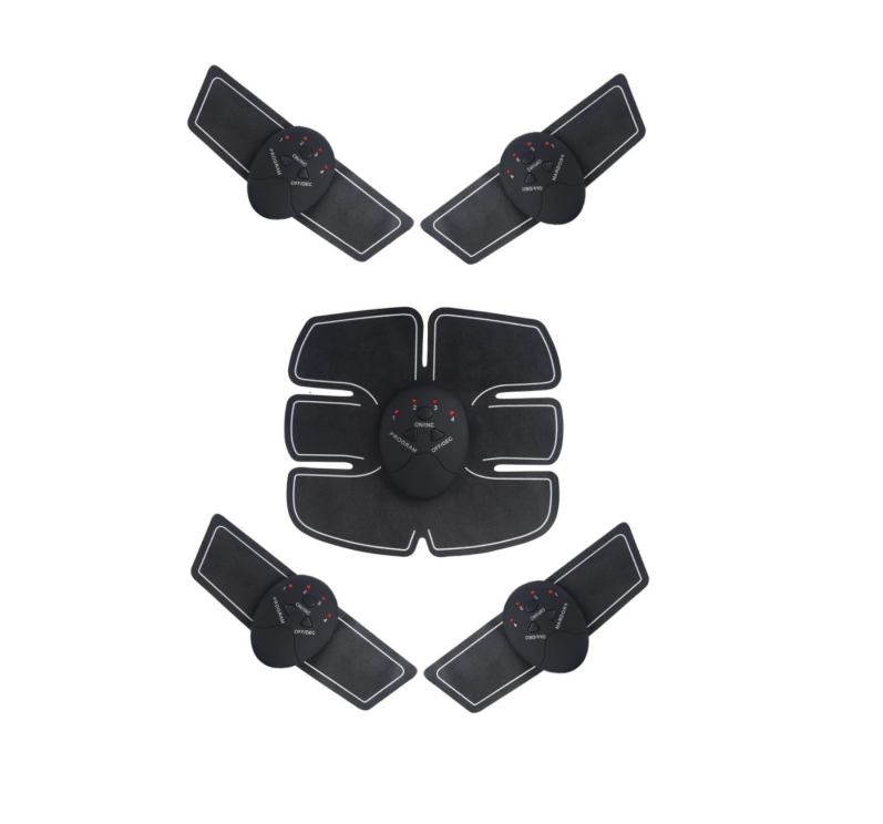 EMS Abs Trainer Stickers, Rechargeable Muscle Toning Pads for Home