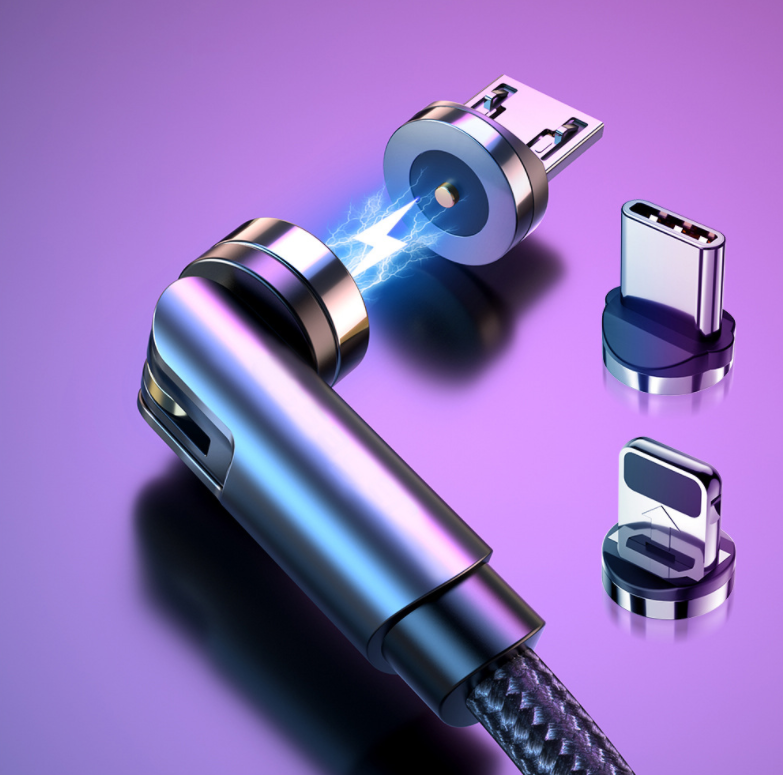 Rotating Magnetic Charging Cable, USB Type C and Fast Charge