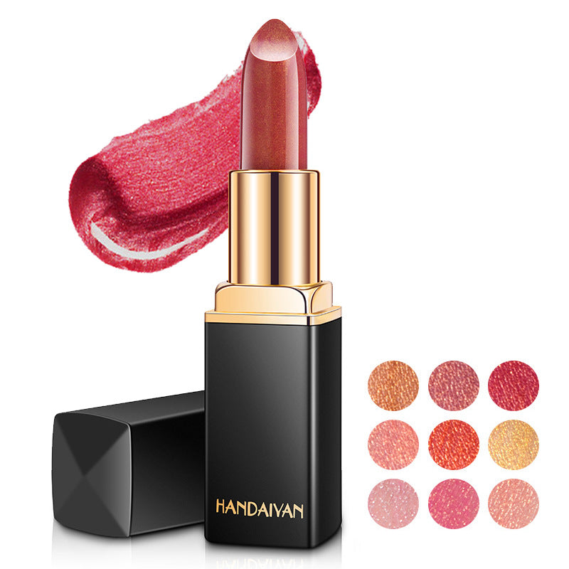 Shiny Metallic Lipstick, Pearlescent Colour-Changing Long Wear Lip Colour