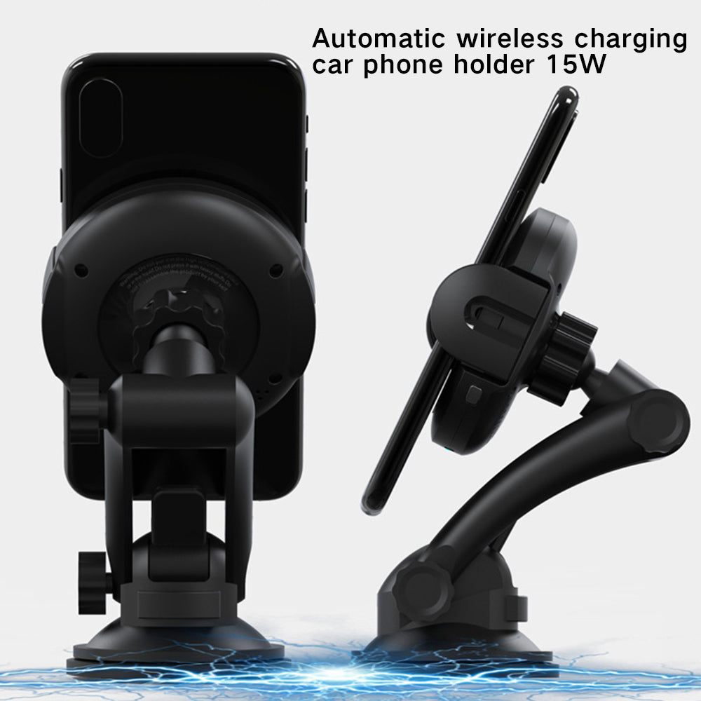 Car Air Vent Phone Holder, One-Hand Metal Mount in Black