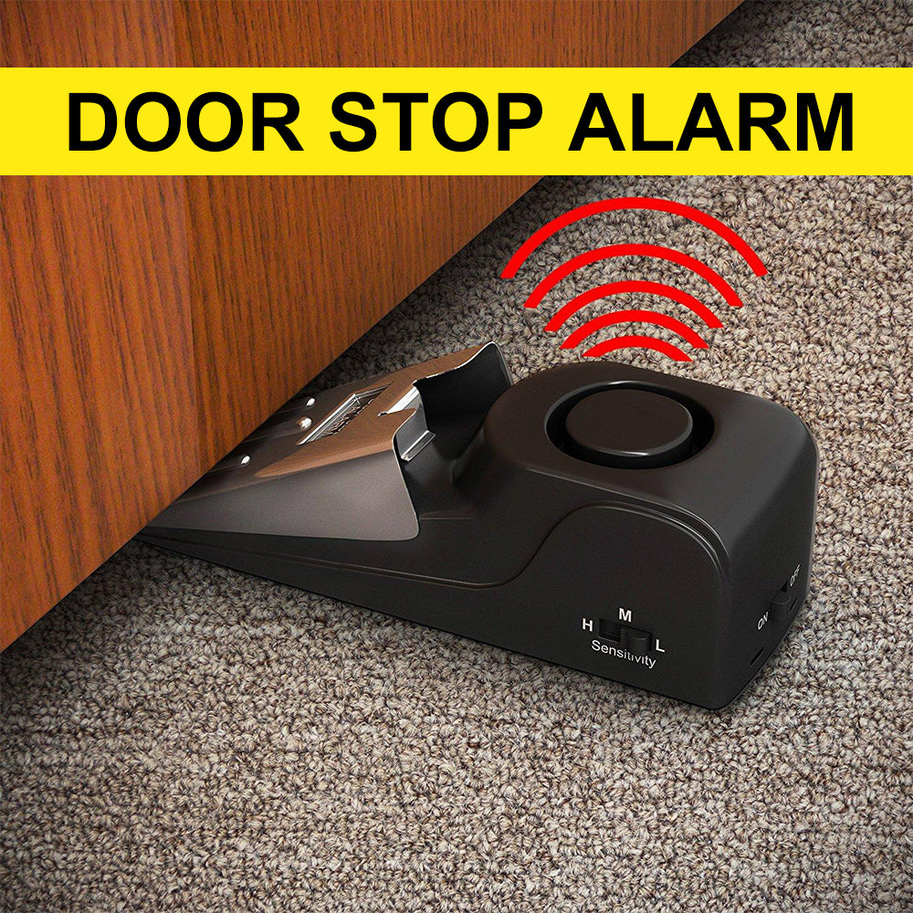 Electronic Door Stop Alarm for Home, Travel and Hotel Security
