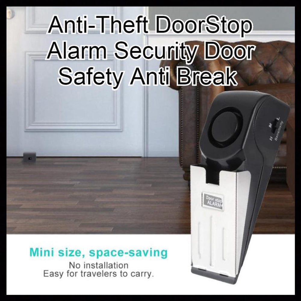 Electronic Door Stop Alarm for Home, Travel and Hotel Security