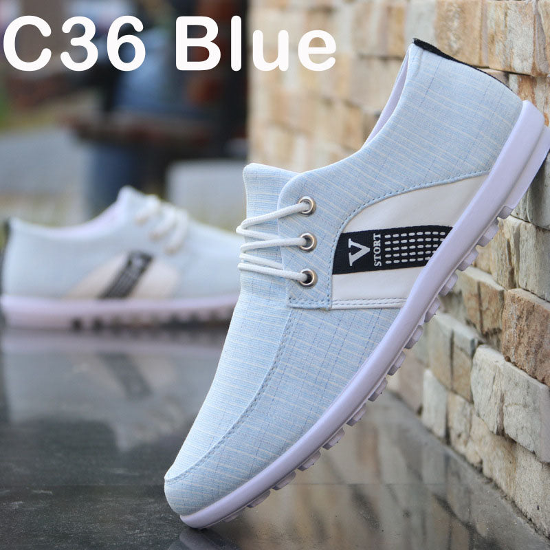 Men's Soft-Soled Canvas Shoes in Classic Cloth Style