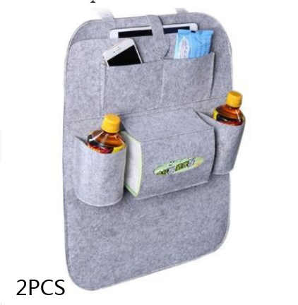 Wool Felt Car Seat Organiser Bag, Multi-Purpose Back Seat Storage