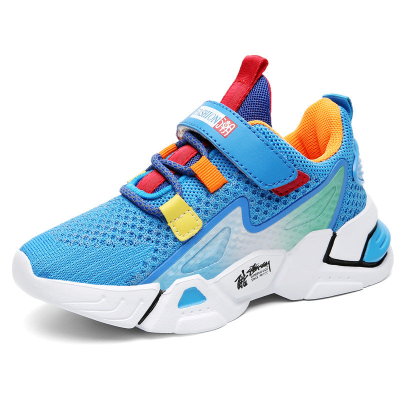 Kids' Flyknit Sneakers, Breathable Casual Trainers for Boys