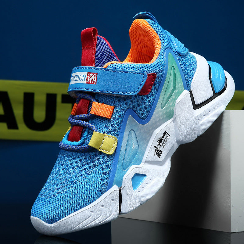 Kids' Flyknit Sneakers, Breathable Casual Trainers for Boys